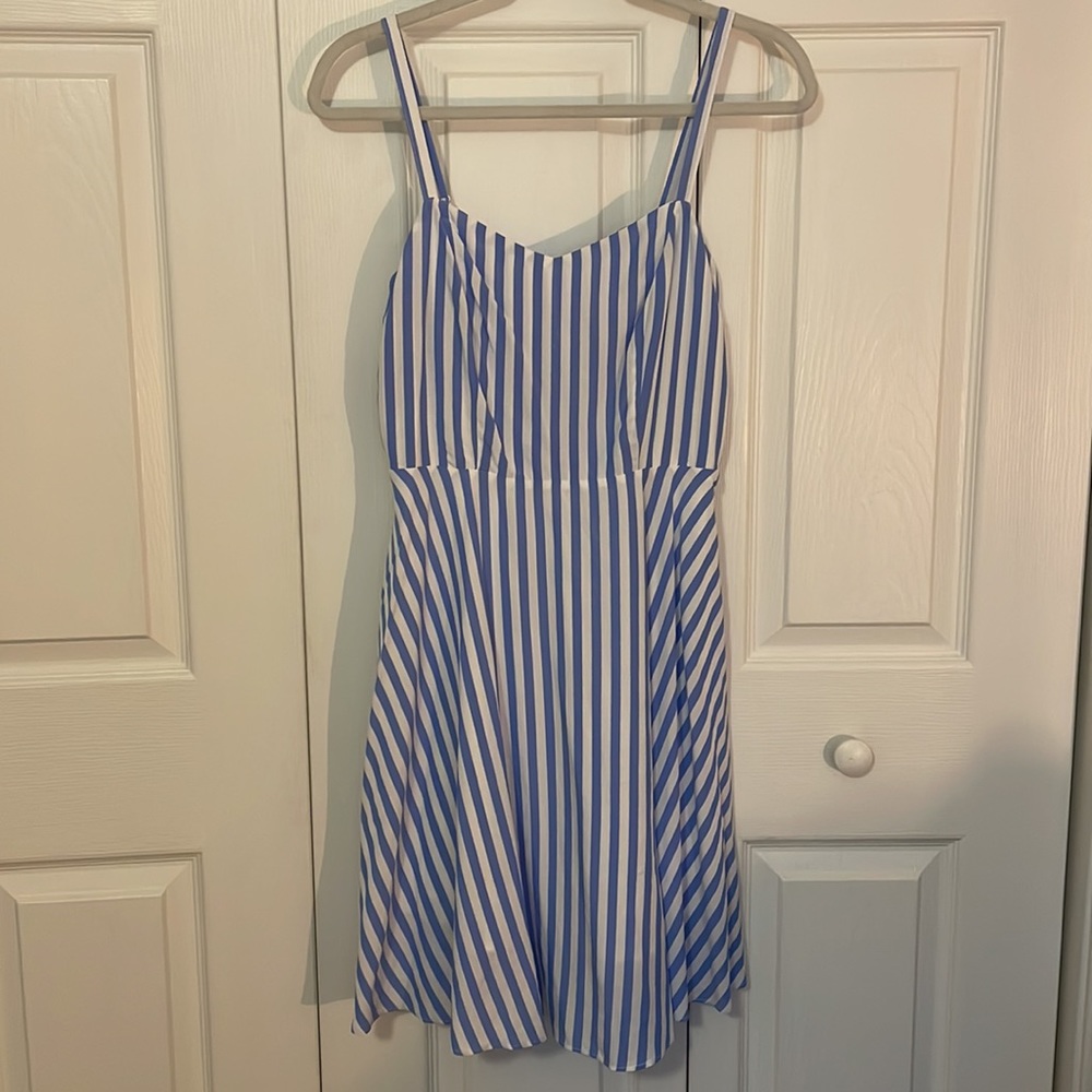 Old Navy Blue & White Striped Dress